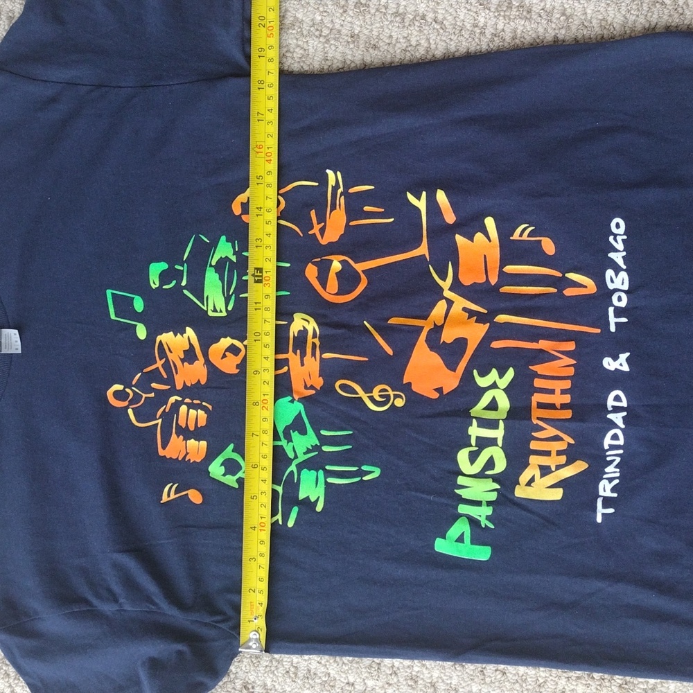 Trinidad And Tabago Navy Graphic T-Shirt - Picture 6 of 12